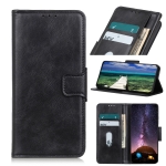 For Motorola Edge (2021) Mirren Crazy Horse Texture Horizontal Flip Leather Case with Holder & Card Slots & Wallet(Black)