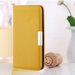 For Xiaomi Redmi Note 10 5G Litchi Texture Horizontal Flip Leather Case with Holder & Card Slots(Yellow)