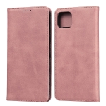 For Google Pixel 4 Calf Texture Magnetic Horizontal Flip Leather Case with Holder & Card Slots & Wallet(Rose Gold)