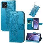 For Huawei Maimang 10 SE Butterfly Love Flower Embossed Horizontal Flip Leather Case with Holder & Card Slots & Wallet & Lanyard(Blue)
