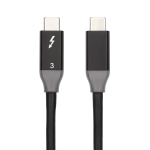 100W USB-C / Type-C 4.0 Male to USB-C / Type-C 4.0 Male Two-color Full-function Data Cable for Thunderbolt 3, Cable Length:1.5m