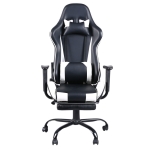 [US Warehouse] High Back Racing Gaming Chairs with Footrest Tier, Size: 20.47×20.8 inch