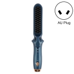 Multifunctional Curling Dry & Wet Electric Negative Ion Hair Straightening Comb, Specification:AU Plug(512 Blue)