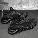TD19 Mesh Men Running Shoes Men Casual Sports Shoes, Size: 39(Black Gray)