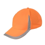 Reflective Safety Baseball Cap Breathable Construction Site Outdoor Construction Mesh Cap, Colour: Fluorescent Orange