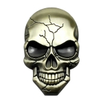 Three-dimensional Devil Skull Metal Car Sticker (Bronze)