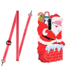 For Xiaomi Redmi Note 8 Pro Christmas Series TPU Shockproof Case with Neck Lanyard(Santa Claus)
