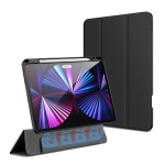 DUX DUCIS Strong Magnetic Series Horizontal Flip Magnetic PU + TPU + PC Leather Case with Three-folding Holder & Pen Slot For iPad Pro 11 (2021)(Black)