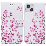 Horizontal Flip Leather Case with Holder & Card Slots & Photo Frame & Wallet For iPhone 13 Mini(Butterfly Love Flower)