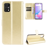 For Umidigi A11 Pro Max Crazy Horse Texture Horizontal Flip Leather Case with Holder & Card Slots & Lanyard(Gold)
