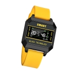 F8 0.96 inch TFT Screen Life Waterproof Smart Watch, Support Sleep Monitoring / Heart Rate Monitoring / Blood Pressure Monitoring / Pulse Reminder(Yellow)