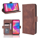 For BLU G91 Skin Feel Calf Pattern Horizontal Flip Leather Case with Holder & Card Slots & Photo Frame(Brown)