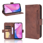 For Blackview Oscal C20 Skin Feel Calf Pattern Horizontal Flip Leather Case with Holder & Card Slots & Photo Frame(Brown)
