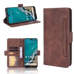 For Nokia G50 5G Skin Feel Calf Pattern Horizontal Flip Leather Case with Holder & Card Slots & Photo Frame(Brown)