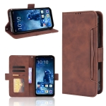 For Oukitel WP13 5G Skin Feel Calf Pattern Horizontal Flip Leather Case with Holder & Card Slots & Photo Frame(Brown)