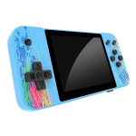 G3 Macaron 3.5 inch Screen Handheld Game Console Built-in 800 Games(Blue)