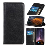For Samsung Galaxy S22+ 5G Magnetic Crazy Horse Texture Horizontal Flip Leather Case with Holder & Card Slots & Wallet(Black)