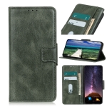 For Samsung Galaxy S22 Ultra 5G Mirren Crazy Horse Texture Horizontal Flip Leather Case with Holder & Card Slots & Wallet(Dark Green)