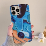 Marble Shockproof PC Phone Case For iPhone 13 mini(Render Blue)