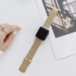 V-shaped Buckle Straight Steel Replacement Strap Watchband For Apple Watch Series 7 41mm / 6&SE&5&4 40mm / 3&2&1 38mm(Gold)
