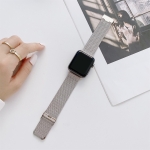 V-shaped Buckle Straight Steel Replacement Strap Watchband For Apple Watch Series 7 45mm / 6&SE&5&4 44mm / 3&2&1 42mm(Silver)