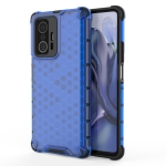 For Xiaomi Mi 11T / 11T Pro Shockproof Honeycomb PC + TPU Phone Case(Blue)