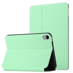 For iPad mini 6 Dual-Folding Horizontal Flip Tablet Leather Case with Holder & Sleep / Wake-up Function(Mint Green)