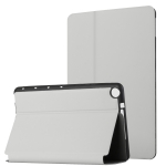 For Huawei MediaPad M5 Lite 10.1 Dual-Folding Horizontal Flip Tablet Leather Case with Holder & Sleep / Wake-up Function(Grey)