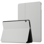 For Huawei MediaPad T5 10 Dual-Folding Horizontal Flip Tablet Leather Case with Holder(Grey)