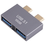 2 x USB Female to 2 x USB-C / Type-C Male Adapter