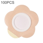 100 PCS 042 Spunlace Non-woven Stickers Anti-osmosis Three-volt Belly Button Plaster, Size: 8x8x3.5cm(Plum Shape)