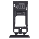 SIM Card Tray + SIM Card Tray / Micro SD Card Tray for Sony Xperia 1 / Xperia XZ4 (Black)