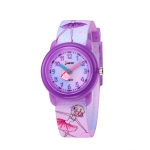 JNEW A369-86365 Children Cartoon Waterproof Time Cognitive Quartz Watch(Dancing Girl)