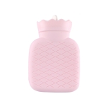 Winter Silicone Hand Warmer Cartoon Cute Water Injection Warm Water Bag, Colour: Pink Square