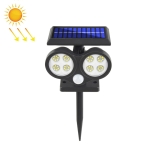 TG-TY092 Solar Double Head Sensing Wall Light Courtyard Lawn Light Outdoor Lighting Landscape Lamp, Spec: 48 LED
