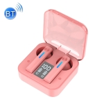 T13 TWS Digital Display Wireless In-Ear Sports Bluetooth Earphones Support Touch Control(Pink)