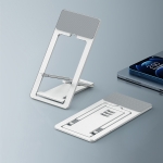 HZ10 Slim Portable Desktop Live Stand Multifunctional Folding Mobile Phone Holder(Silver)