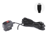 H508 OBD Car Charger Driving Recorder Power Cord 12/24V To 5V With Switch Low Pressure Protection Line, Specification: Micro Straight