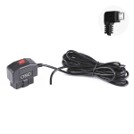 H508 OBD Car Charger Driving Recorder Power Cord 12/24V To 5V With Switch Low Pressure Protection Line, Specification: Micro Right Elbow