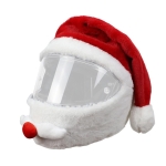 Motorcycle Helmet Christmas Hat Outdoor Crazy Funny Santa Helmet Cover