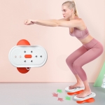 Split Body Twisting Disc Bodybuilding Thin Waist Dancing Disc Mute Fitness Equipment(Orange)