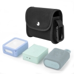 For JBL Go2 / 3 Speaker Bag Magnetic Buckle EVA Storage Box Storage Bag(Black)