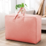 M 55x30x20cm Quilt Cloth Storage Bag Household Large-Capacity Luggage Packing Bag(Pink)