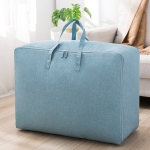 M 55x30x20cm Quilt Cloth Storage Bag Household Large-Capacity Luggage Packing Bag(Blue)