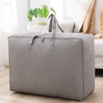 M 55x30x20cm Quilt Cloth Storage Bag Household Large-Capacity Luggage Packing Bag(Grey)
