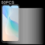 For vivo Y33s 50 PCS 0.26mm 9H 2.5D Tempered Glass Film