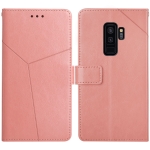 For Samsung Galaxy S9+ Y Stitching Horizontal Flip Leather Case with Holder & Card Slots & Wallet & Photo Frame(Rose Gold)