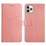 Y Stitching Horizontal Flip Leather Phone Case with Holder & Card Slots & Wallet & Photo Frame For iPhone 11 Pro(Rose Gold)