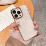 Colorful Laser Electroplating Shockproof Phone Case For iPhone 13(Heart)