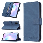 For Xiaomi Redmi 9A Magnetic Clasp RFID Blocking Anti-Theft Leather Case with Holder & Card Slots & Wallet(Blue)